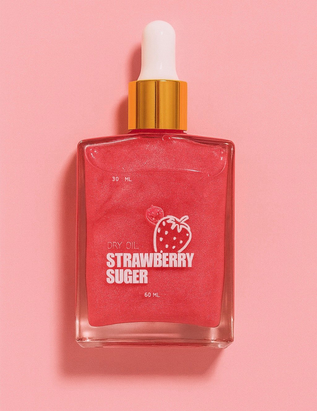 Dry oil strawberry sugar